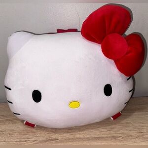 Hello Kitty Head w/Bow Shaped Plush Backpack Purse Bag Pillow